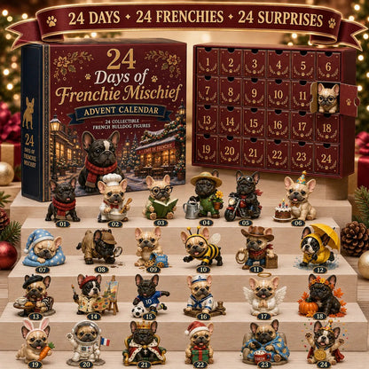 ⏰Limited Stock 49% OFF - 🎄🐶 2026 French Bulldog Advent Calendar – 24 Days of Frenchie Mischief(📦Buy 2 Free Shipping)