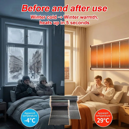 🔥 Graphene Far-Infrared Ceramic Wall Heater | 50W–400W