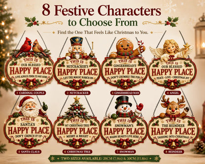 ⏳ Last Day 49% OFF – 🎄Christmas Character Wooden Hanging Sign Collection | 8 Festive Designs in 7.9 or 11.8 in with Vintage-Inspired Artwork, Layered Holiday Details & Hanging Design ✨