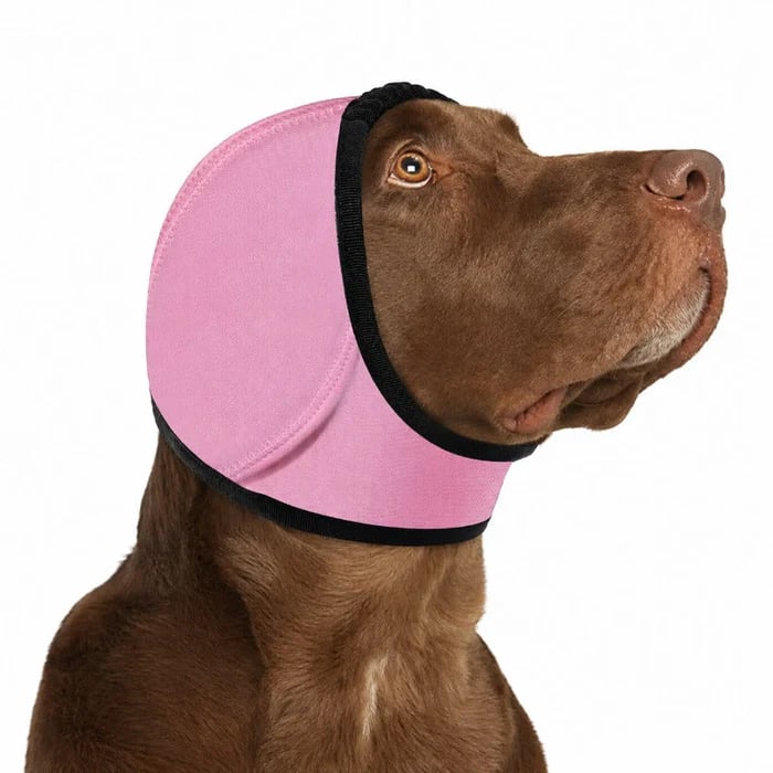 🐶 Dog Calming Ear Wrap – 49% OFF | 5 Colors, S–L