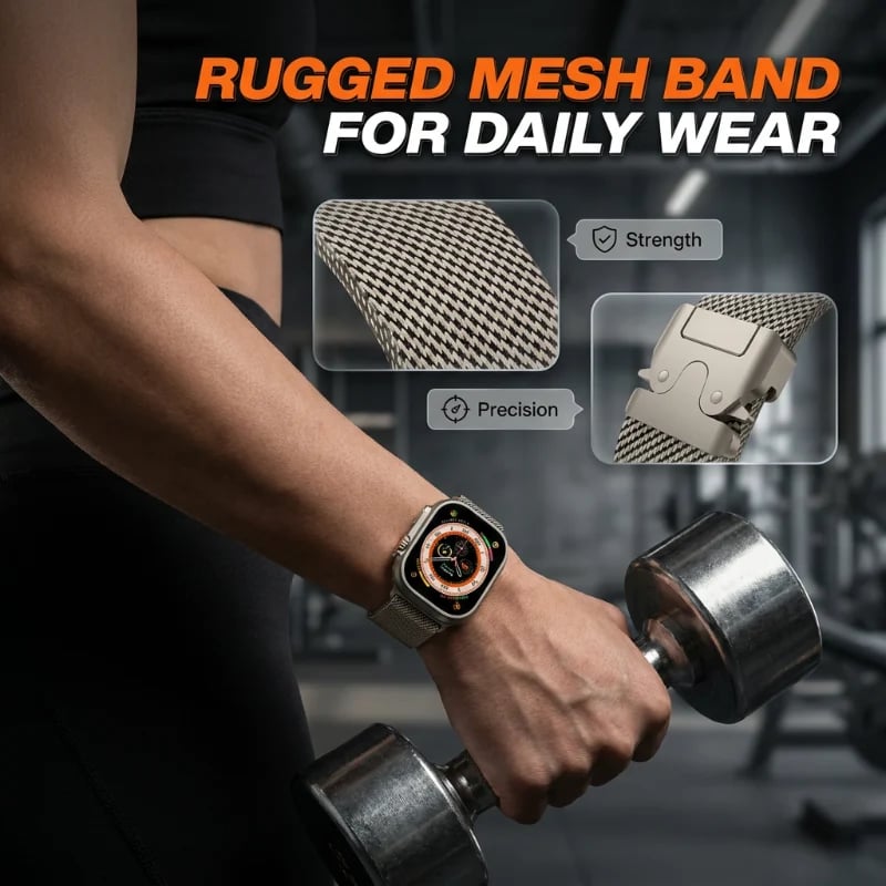 📢📢 OFF !! ⏰Stainless Steel Mesh Watch Band