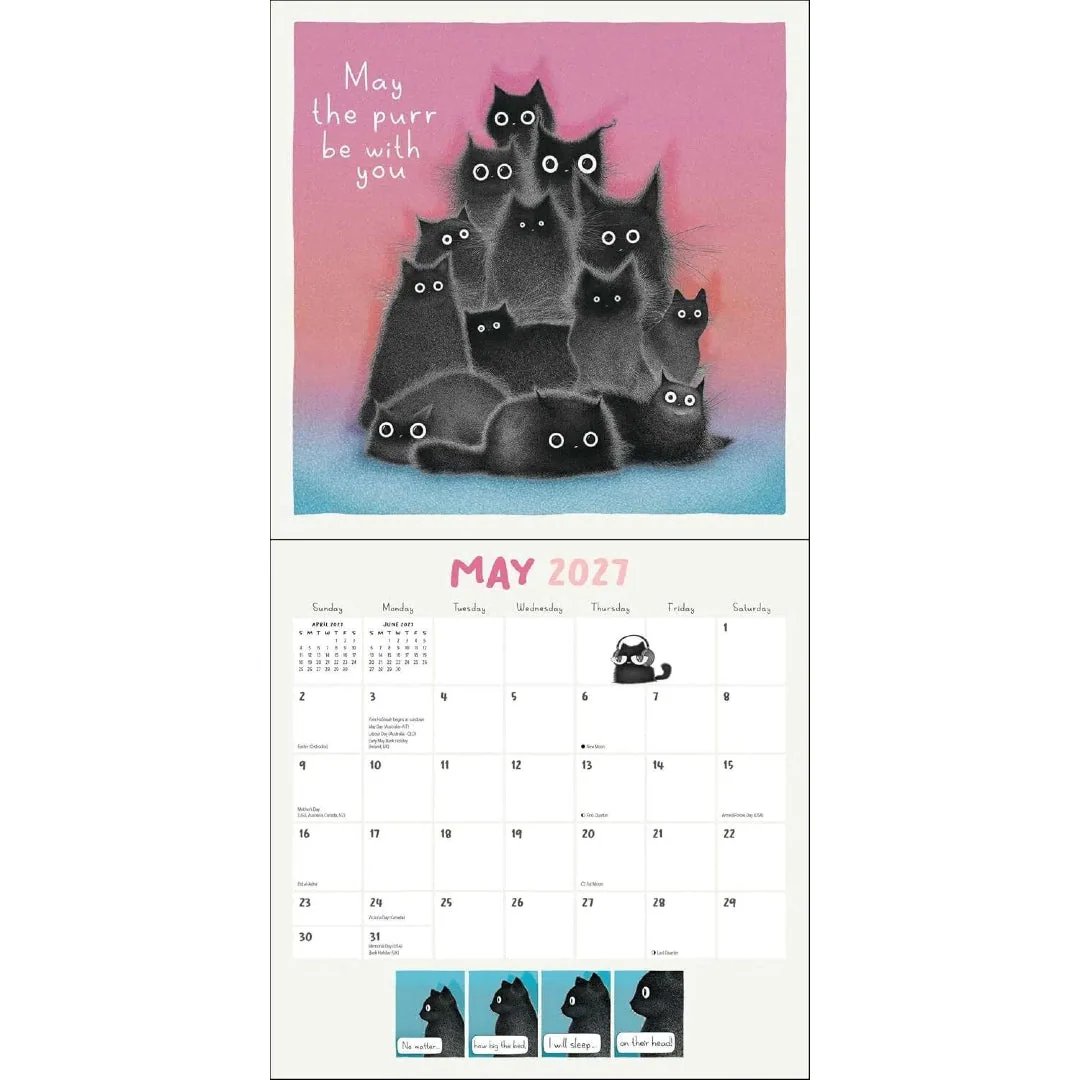 A Year of Purrs 2027 Wall Calendar