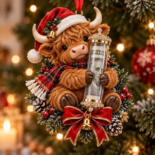 ⏳ Last Day 49% OFF – 🎄3D Christmas Money Plush Ornament | 13 Cute Animal Designs with Reusable Cash & Coin Holder 🎁