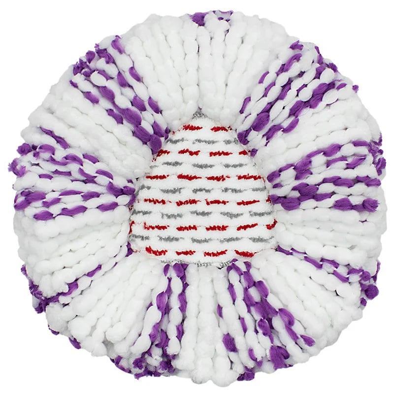 3 Pack Upgraded Spin Mop Replacement Head with Built-in Scrub Pad