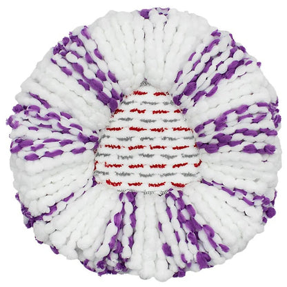3 Pack Upgraded Spin Mop Replacement Head with Built-in Scrub Pad
