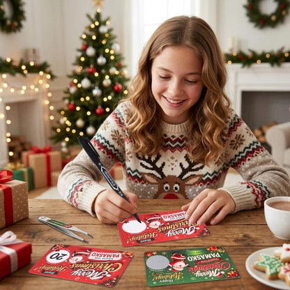 🎅 Christmas Scratch-Off Surprise Cards | Holiday Party Game
