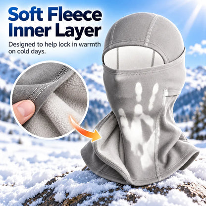 ⏳ Last Day 49% OFF – ❄️ Heat-Reactive Fleece Balaclava | Color-Changing Winter Face & Neck Cover for Skiing, Hiking & Cold Weather 🔥