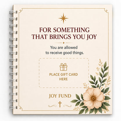 ✝️FAITH GIFT CARD BOOK📚 14 Themed Pages, Hardcover & Durability Line