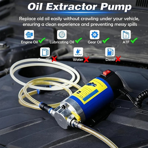 🔧 Portable Oil Transfer Pump – 12V / 24V Engine Oil Extractor