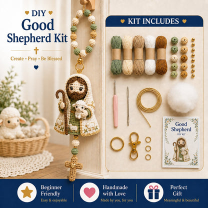 ⏳ Last Day 49% OFF – 🙏 Beginner-Friendly DIY Christian Faith Crochet Keychain Kit Collection | Complete Kit with All Tools & Step-by-Step Guide Included 💕