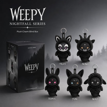 Gothic Dark Style Mystery Blind Box Plush Keychain