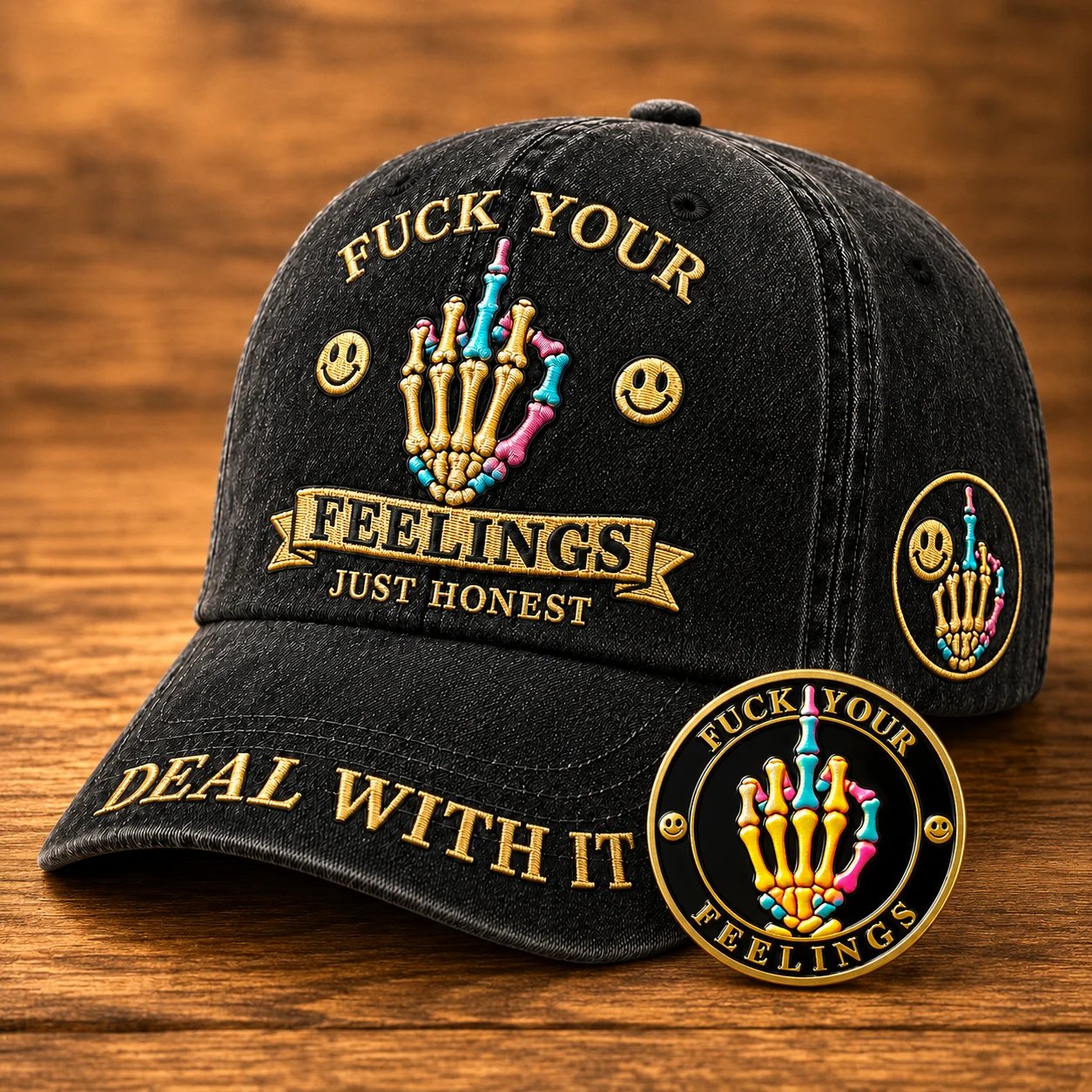 FXXK YOUR FEELINGS Cap🎁Free Double-Sided Honor Coin With Every Cap Purchase