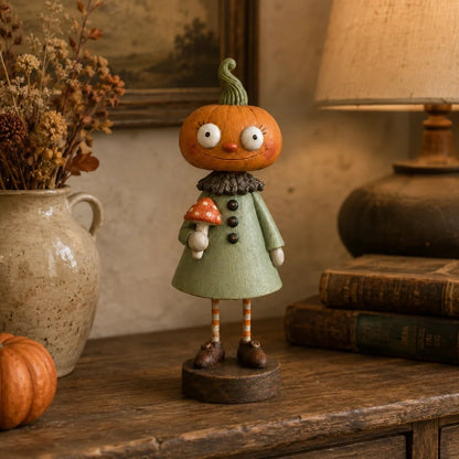 🎃Primitive Pumpkin Friends – Vintage Halloween Collectible Figurines