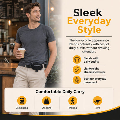 🔥💼✨Slim Belt Wallet — Ultra-Slim Hidden Carry System for Everyday Essentials🛫