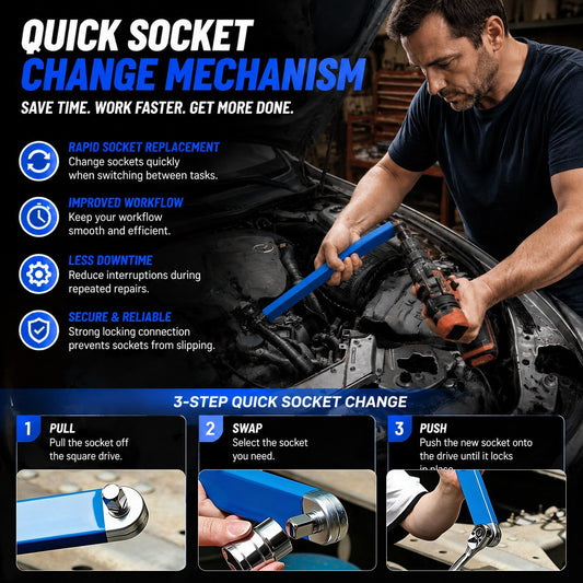 🔧 Universal Offset Socket Wrench Extension