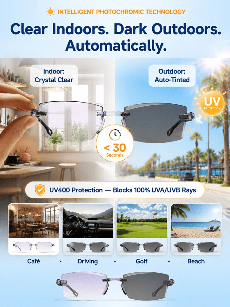 [Regain Your Youthful Vision] Smart Zoom Diamond-Cut Reading Glasses