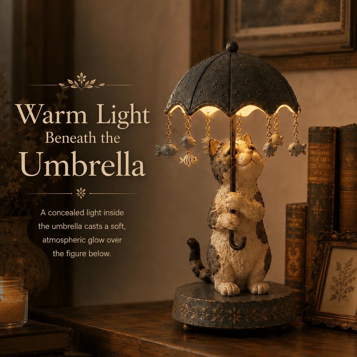🎁 Vintage animal-shaped lamp with a rotating shade