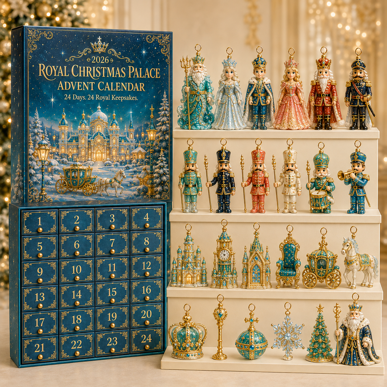 ❤️✨2026 Royal Christmas Palace Luxury Countdown Gift Set