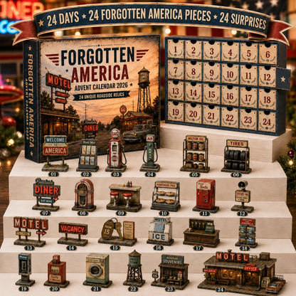 🔥😍🇺🇸✨ Forgotten America Advent Calendar 2026 – 24 Days of Roadside Memories 🏨🍔⛽