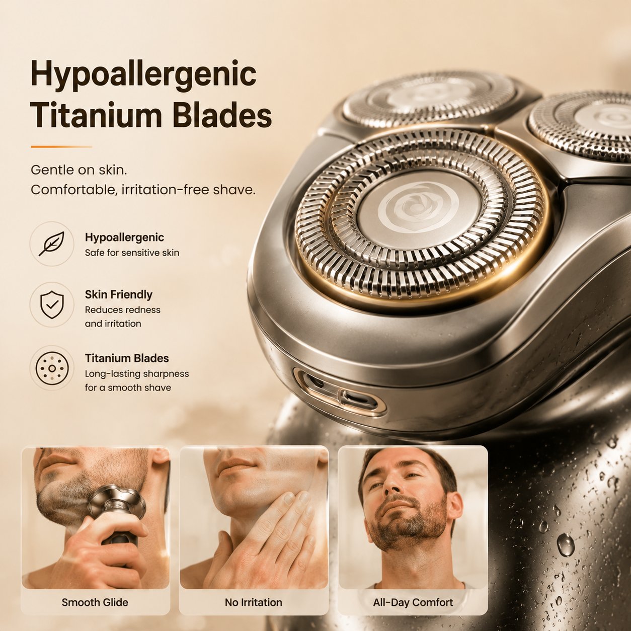 🪒  Floating Heads Electric Head Shaver