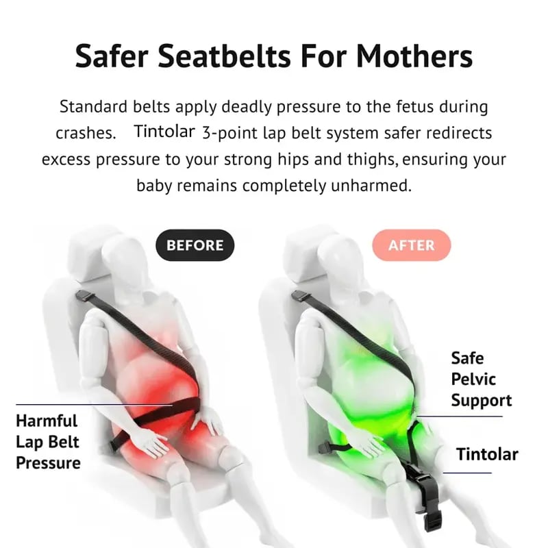 🤰🚗Pregnancy Seat Belt Adjuster – Comfortable Support for Every Journey