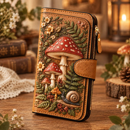 👛 Vintage Embossed Art Wallet – 10 Story-Inspired Designs