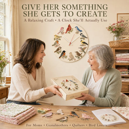 ⏳ Last Day 49% OFF – 🕒 Beginner-Friendly DIY Patchwork Fabric Clock Kit – 12-Themed Appliqué Wall Clock | Complete Kit with Coordinated Fabrics, Clock Mechanism & Step-by-Step Guide Included 💕