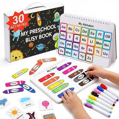 My Preschool Busy Book✨The Ultimate Learning Adventure for Little Hands!📚Hardcover & Non-Toxic & Smooth Rounded Corners.
