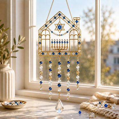 🕎 DIY Hanukkah Beaded Suncatcher Kit Create Your Own Festival of Lights Window Décor