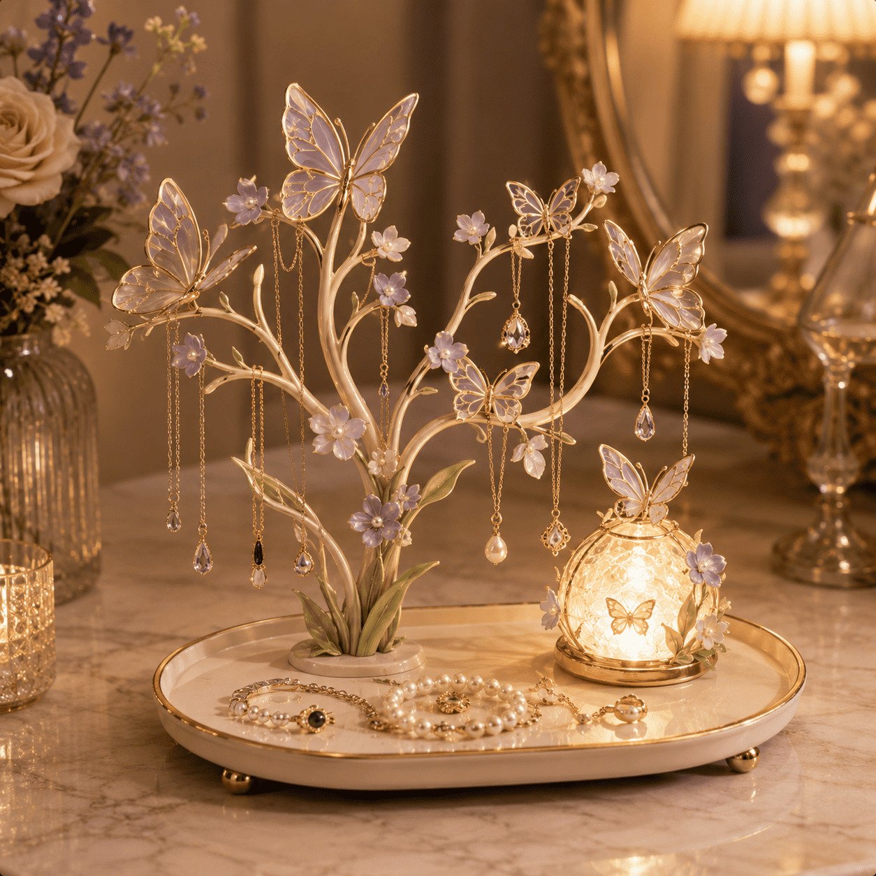 🔥Last Day 50% OFF - 💍✨Illuminated Jewelry Tree Organizer(📦Buy 2 Free Shipping)