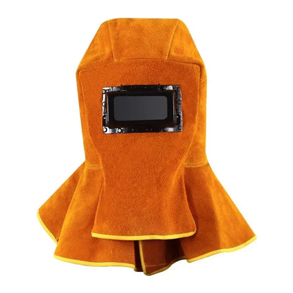 ⭐⚡50% OFF!✨Heavy‑Duty Welding Mask with Neck & Shoulder Cover, Flip‑Up Dual Lens, Rivet‑Reinforced Welding Hood ✨