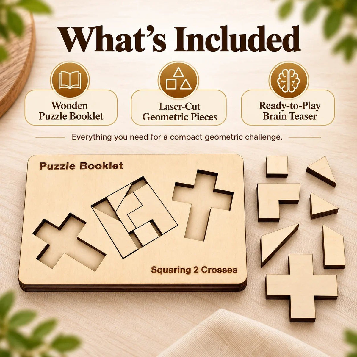 🧩✝️Puzzle Booklet - Squaring 2 Crosses