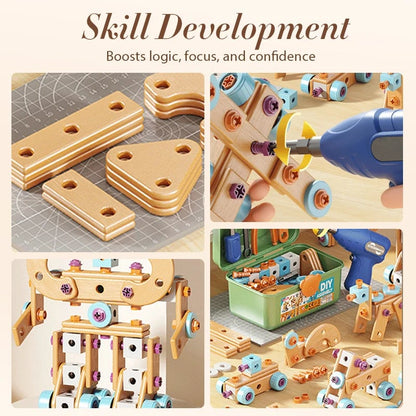 Children's Educational DIY Toy Tool Kit-Build More. Learn More. Play Creatively