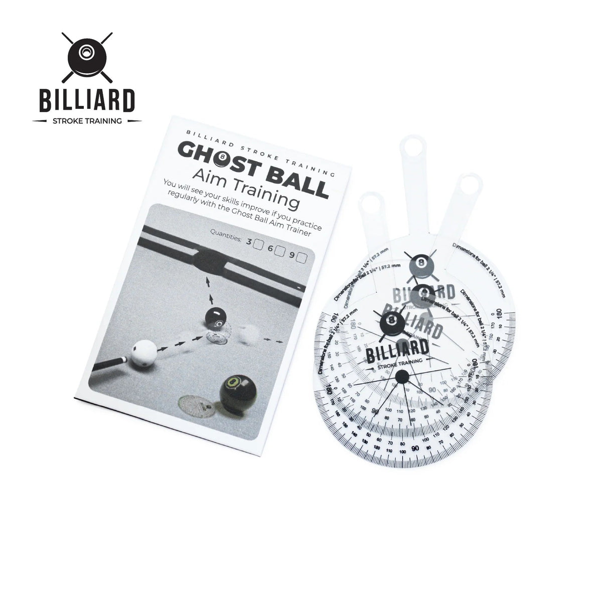 Ghost Ball Aim Trainer for Billiards | Practice Tool & Aiming Aid for Beginners & Pros – Improve Cue Ball Control & Shot Accuracy