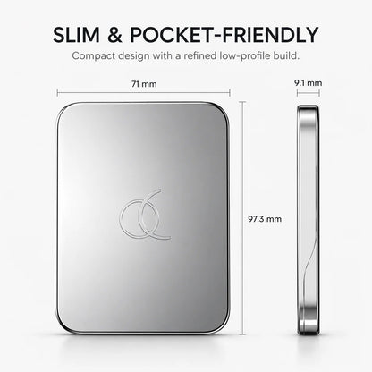 🧲 Slim Magnetic Metal Wallet | Quick-Access Card Holder