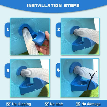 🏊‍♂️Swimming Pool Pipe Holders with Cable Ties & Hose Clamps💦🛡️