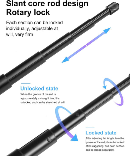 🏍📷 Motorcycle Handlebar Extendable Selfie Stick for Action Cameras