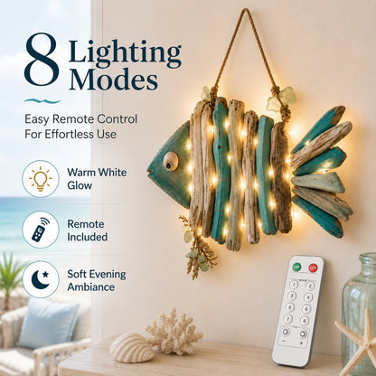 🌊Lighted Coastal Fish Wall Decor