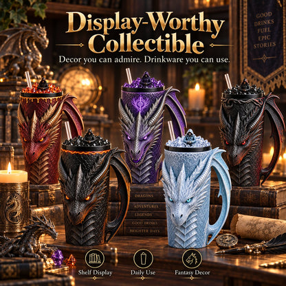 Dragon-Scale Insulated Tumbler – 5 Fantasy Collectible Styles