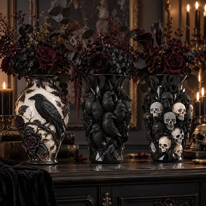 💀💎 Crystal Skull Vase – Where Darkness Meets Elegance ✨