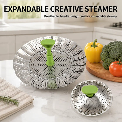 Vegetable Steamer Basket for Cooking Food, Stainless Steel Veggie Steam Basket for Pot 🥦