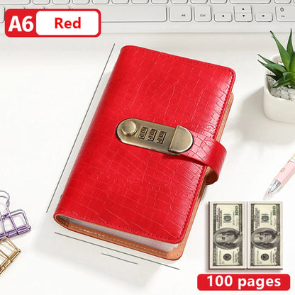 🔥 Last Day 50% OFF– Lockable A6 Savings Notebook with 3-Digit Combination Lock 💰