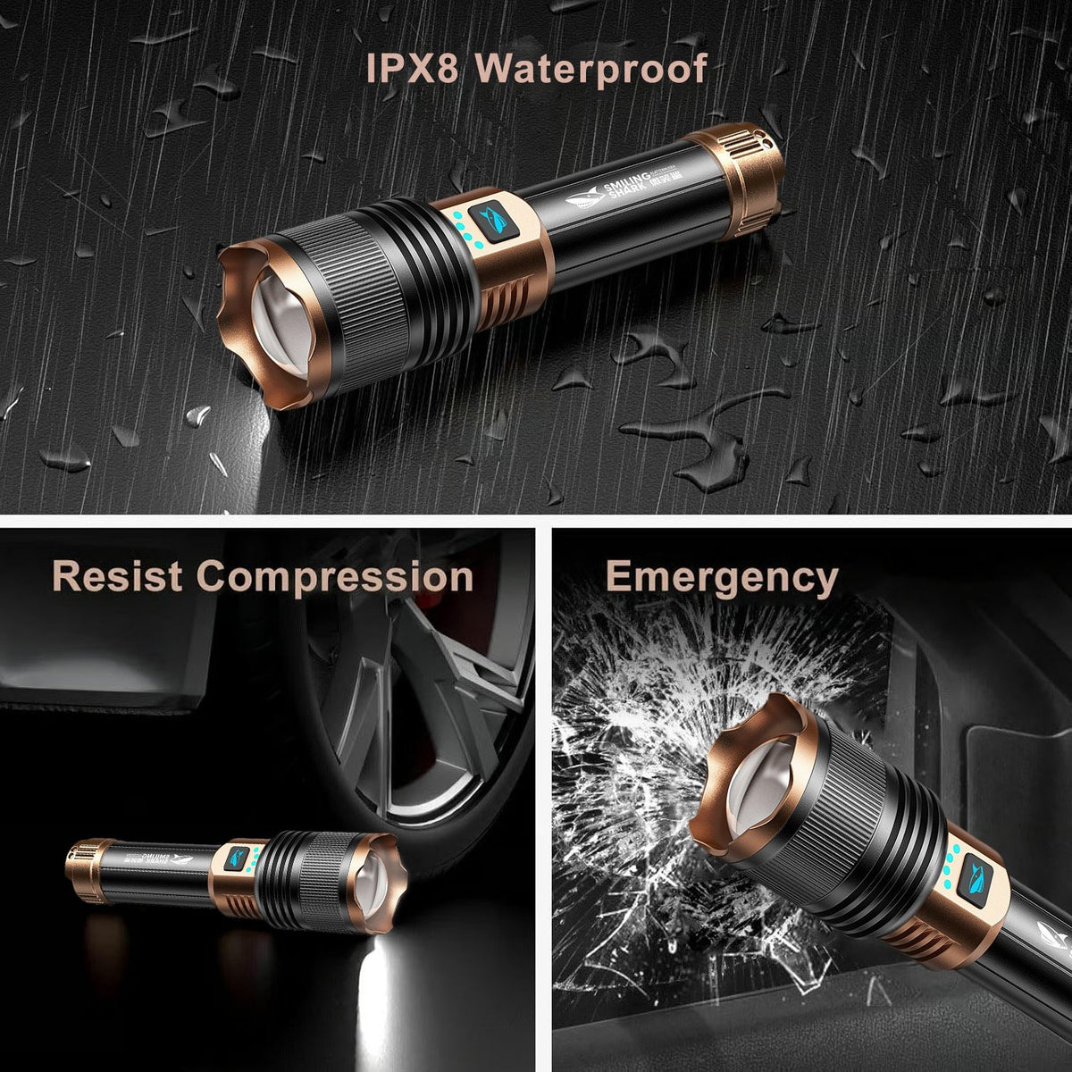 🔥2026 The Ultimate Survival  SKYFIRE 1097 Waterproof Tactical Flash Light