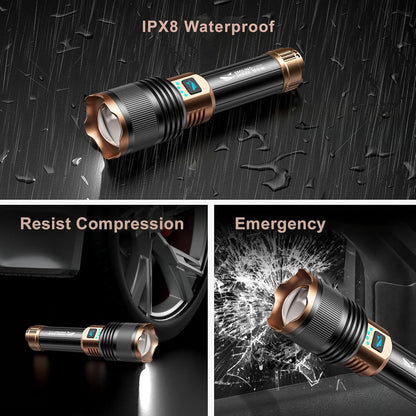 🔥2026 The Ultimate Survival  SKYFIRE 1097 Waterproof Tactical Flash Light