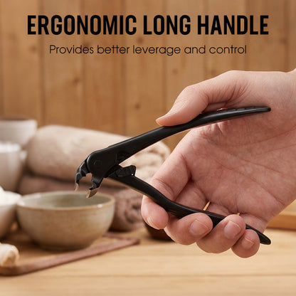 Curved Stainless Steel Nail Clippers with Splash Guard, Large-Opening