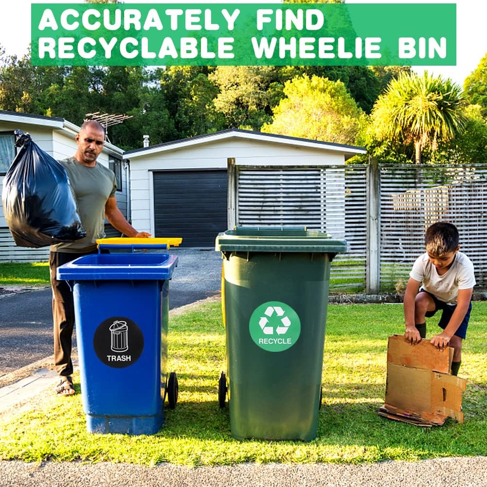🌱 Eco-friendly sticker set for trash cans