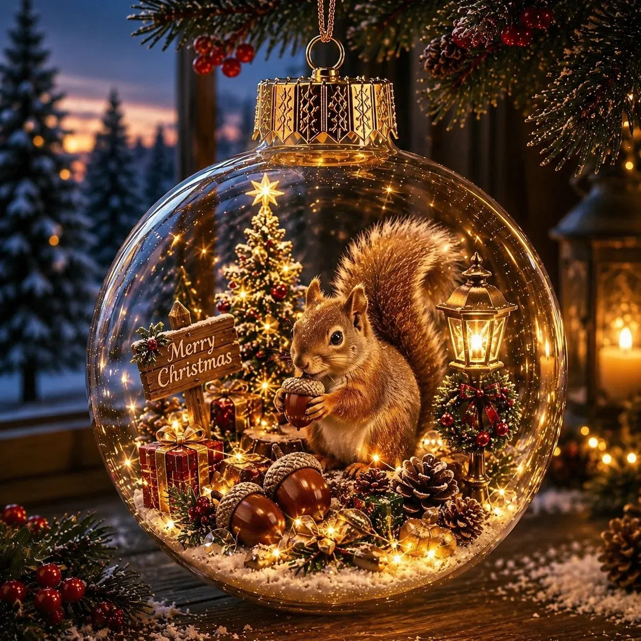 🎄✨ Magical Glass Christmas Ornaments