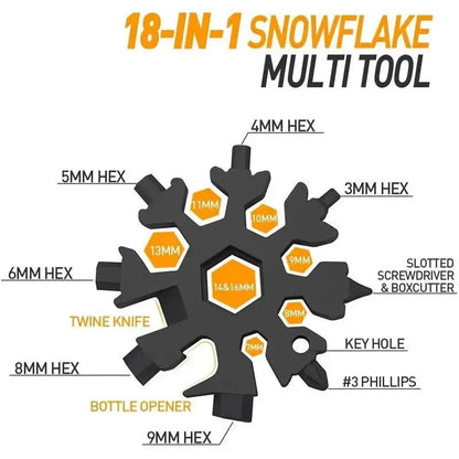 🔥Hot Sale 49% OFF - 🪛 ❄️ Snowflake-shaped Multi-Function Screwdriver and Wrench