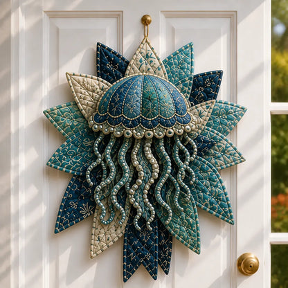 ⏳ Last Day 49% OFF – 🌊 Beginner-Friendly DIY Large Coastal Quilted Seaside Wreath Sewing Kit Collection | Complete Kit with Coordinated Fabrics, Sewing Materials & Step-by-Step Guide Included 💕