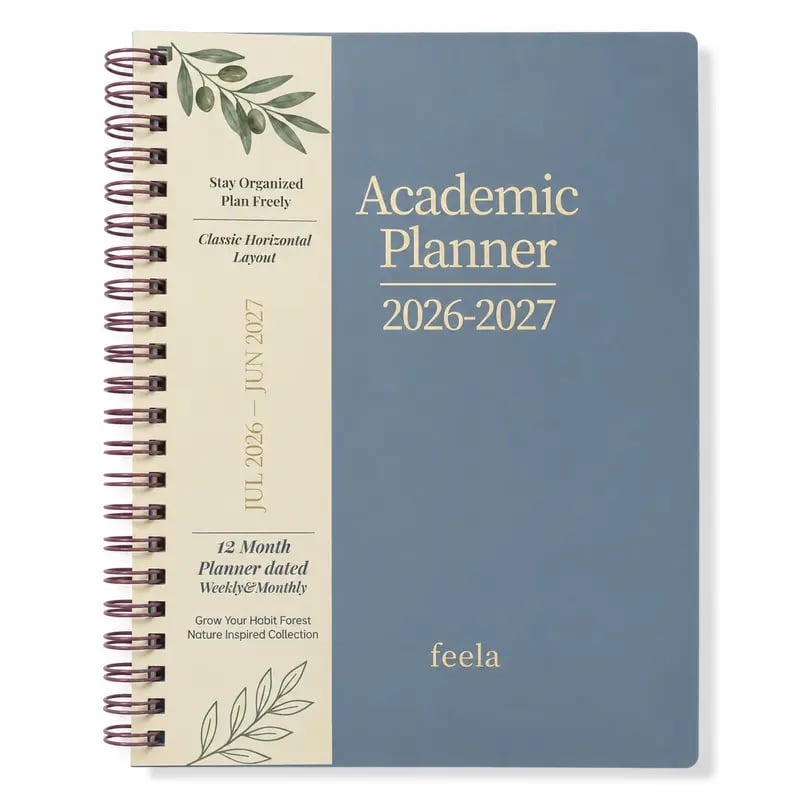 🧑‍🏫📔Shuttle Art Academic Year Planner | July 2026- June 2027, Growth Tree Design For School year(📦Buy 2 Free Shipping)